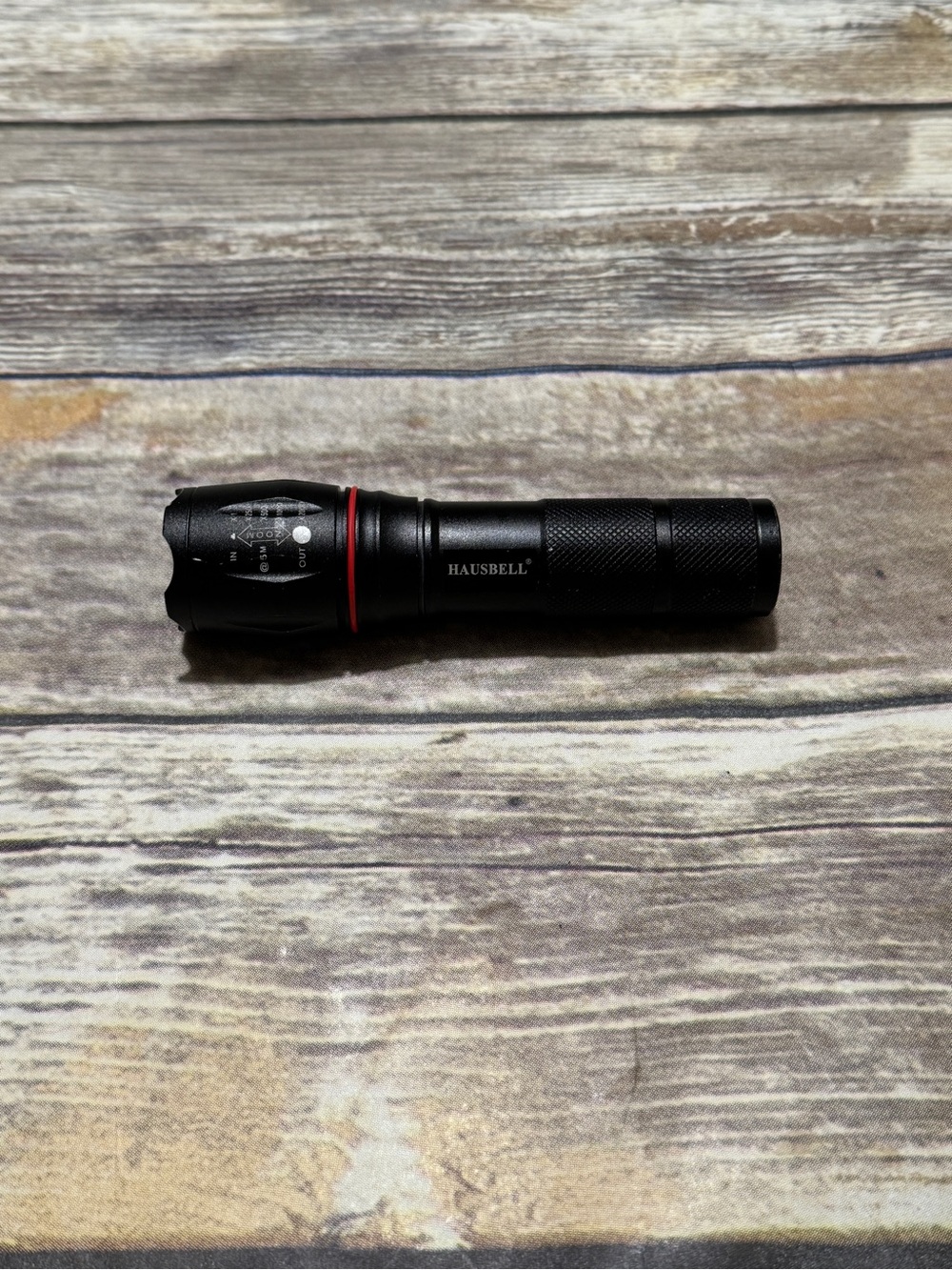 HAUSBELL Black LED Flashlight